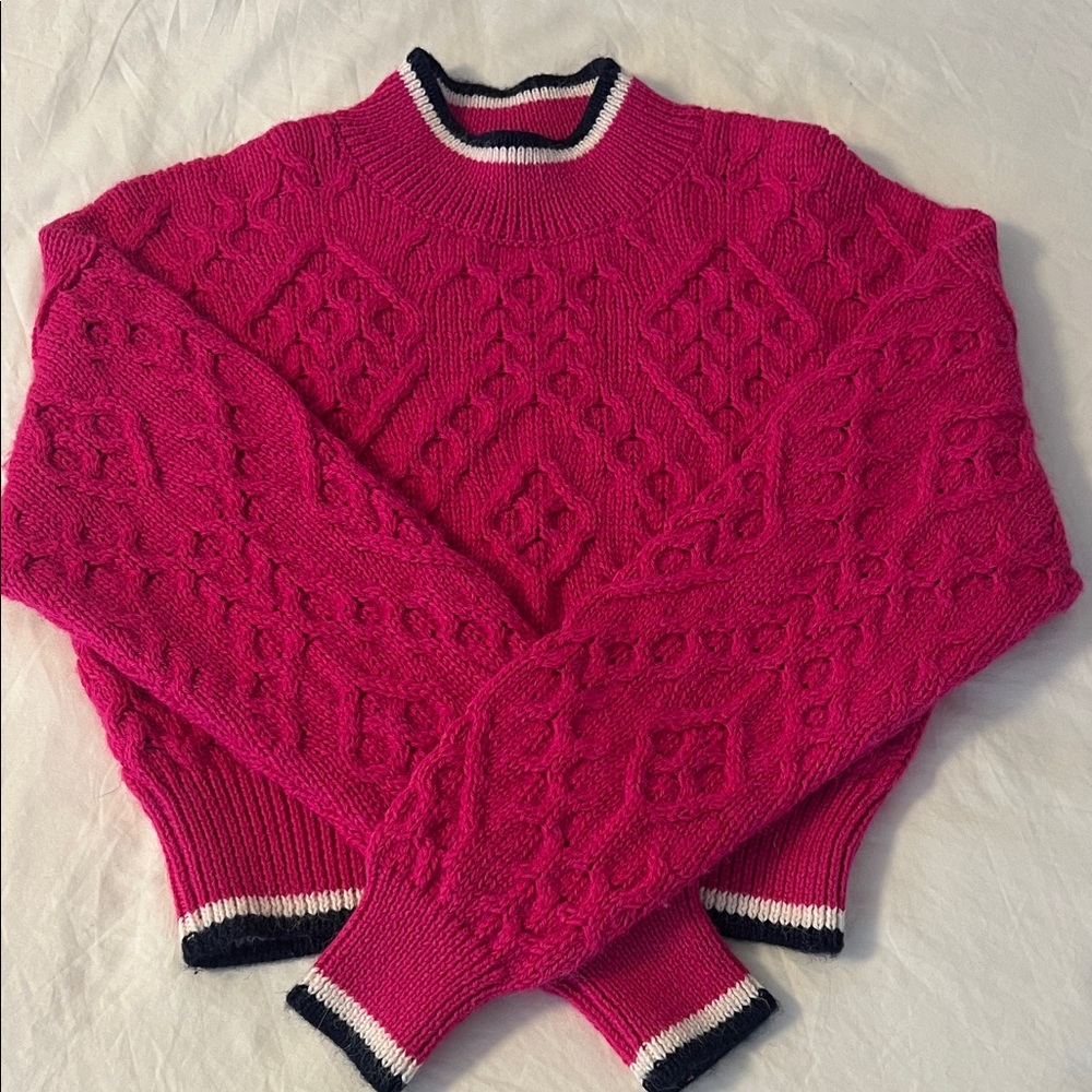 MOTHER
The Mock Alpaca Blend Crop Sweater
